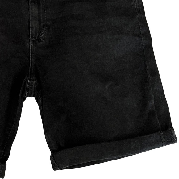 AG Adriano Goldschmied The Brooke Black Mid-Rise Cuffed Hem Bermuda Short Sz 30 - Picture 4 of 12